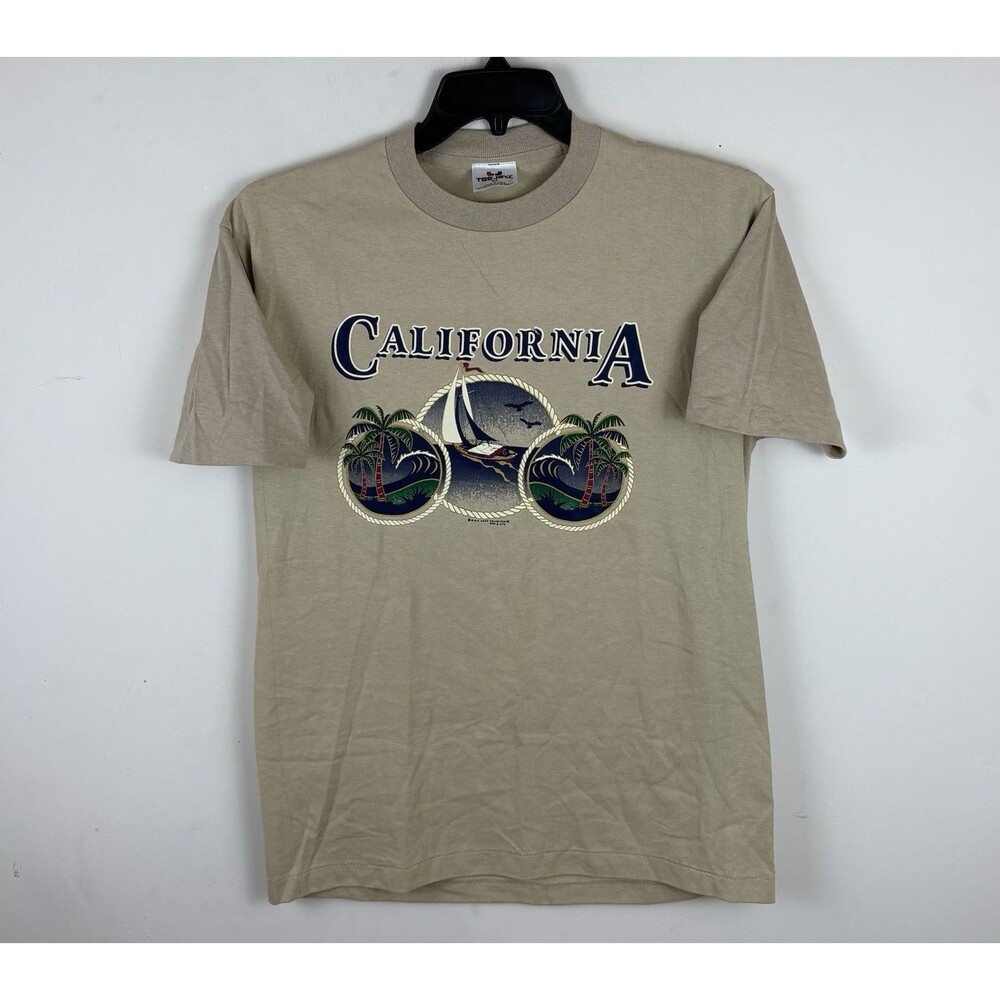 Vintage 90s Single Stitch California Graphic Destination T - Shirt/Size Medium